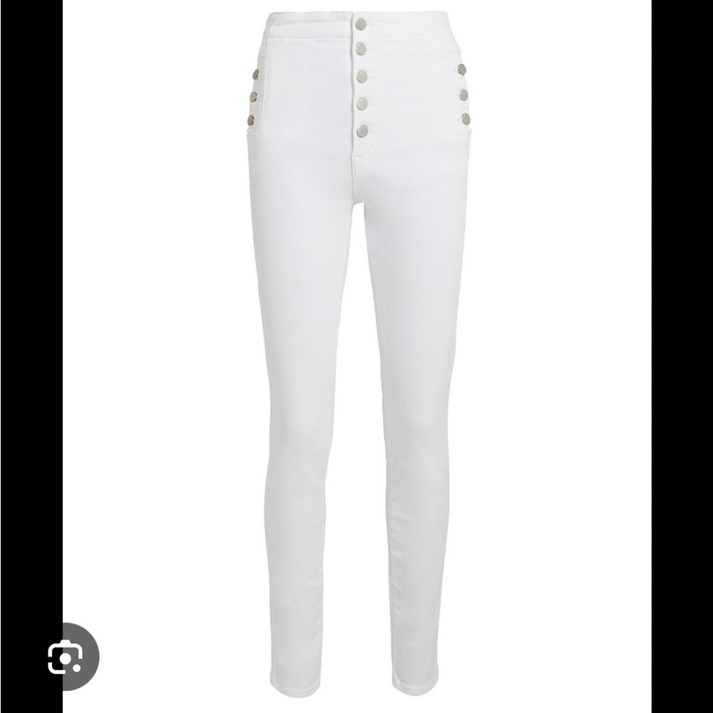 J Brand Natasha High-Waist White Jeans size 25